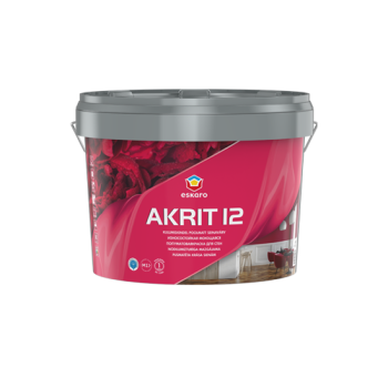 139501 - Akrit 12 Kulumiskindel pestav poolmatt seinavärv 9,5L