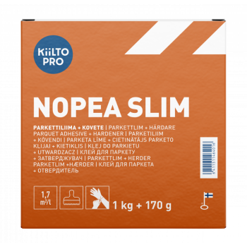 Kiilto Nopea Slim Kiire parketiliim + kõvendi, PU parketiliim 1kg+170g