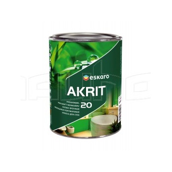 Akrit 20, seina- ja laevärv. Niiskuskindel 0,95L