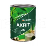 Akrit 20, seina- ja laevärv. Niiskuskindel 0,95L